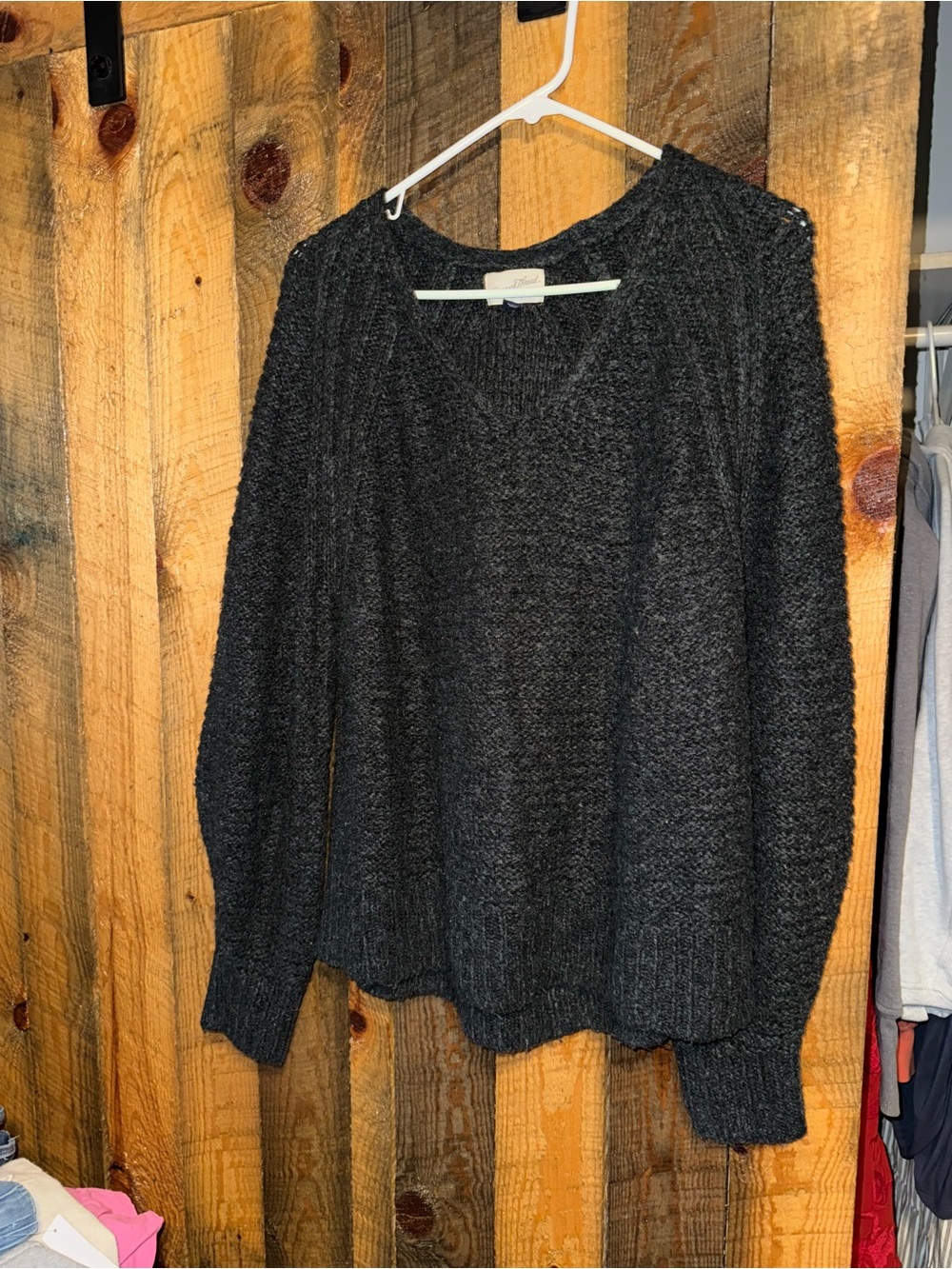 Universal Thread Charcoal Scoop Neck Women's Sweater
